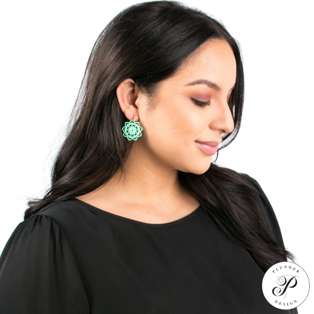 Plunder Design “Mint” Earrings NWT